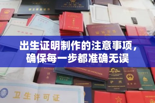 赤壁出生证明制作的注意事项，确保每一步都准确无误