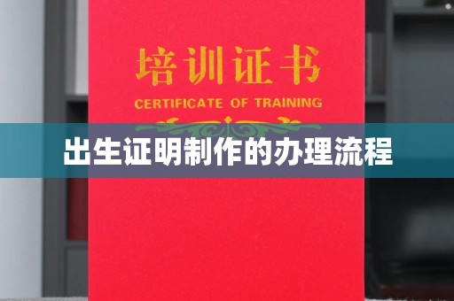 赤壁出生证明制作的办理流程