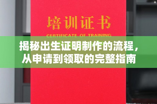 赤壁揭秘出生证明制作的流程，从申请到领取的完整指南